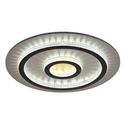 Globo - LED ρυθμιζόμενο φωτιστικό οροφής LED/40W/230V 3000-6500K Ø 45 cm μαύρο + τηλεχειριστήριο
