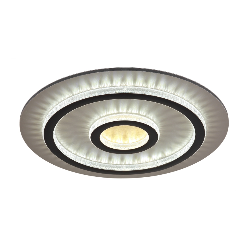 Globo - LED ρυθμιζόμενο φωτιστικό οροφής LED/40W/230V 3000-6500K Ø 45 cm μαύρο + τηλεχειριστήριο