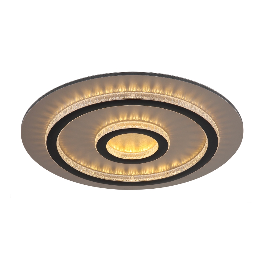 Globo - LED ρυθμιζόμενο φωτιστικό οροφής LED/40W/230V 3000-6500K Ø 45 cm μαύρο + τηλεχειριστήριο