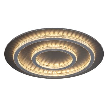 Globo - LED Ρυθμιζόμενο φωτιστικό οροφής LED/60W/230V 3000-6500K διάμ. 55 cm ανθρακί + τηλεχειριστήριο