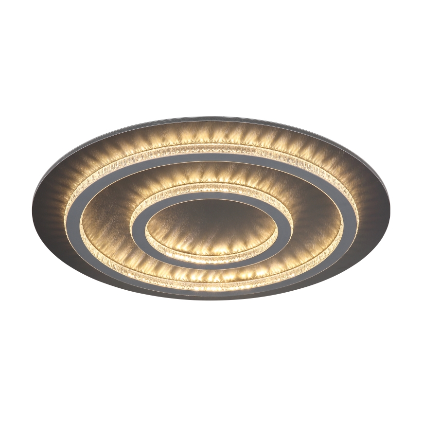 Globo - LED Ρυθμιζόμενο φωτιστικό οροφής LED/60W/230V 3000-6500K διάμ. 55 cm ανθρακί + τηλεχειριστήριο
