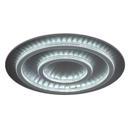 Globo - LED Ρυθμιζόμενο φωτιστικό οροφής LED/60W/230V 3000-6500K διάμ. 55 cm ανθρακί + τηλεχειριστήριο