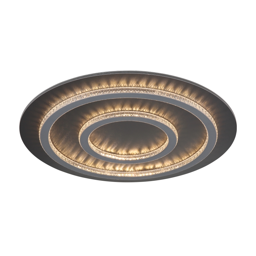Globo - LED Ρυθμιζόμενο φωτιστικό οροφής LED/60W/230V 3000-6500K διάμ. 55 cm ανθρακί + τηλεχειριστήριο