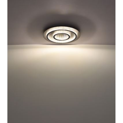 Globo - LED Ρυθμιζόμενο φωτιστικό οροφής LED/60W/230V 3000-6500K διάμ. 55 cm ανθρακί + τηλεχειριστήριο