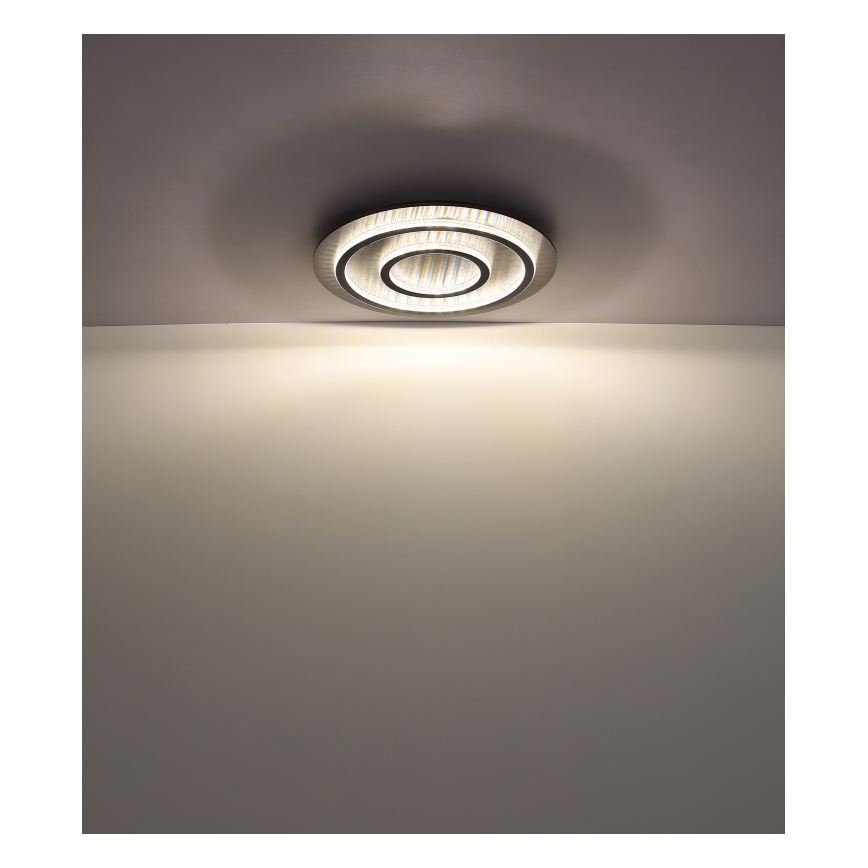 Globo - LED Ρυθμιζόμενο φωτιστικό οροφής LED/60W/230V 3000-6500K διάμ. 55 cm ανθρακί + τηλεχειριστήριο