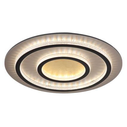 Globo - Ρυθμιζόμενο φωτιστικό οροφής LED/60W/230V 3000-6500K διάμ. 55 cm μαύρο + τηλεχειριστήριο