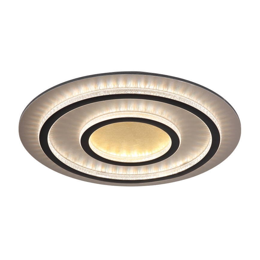 Globo - Ρυθμιζόμενο φωτιστικό οροφής LED/60W/230V 3000-6500K διάμ. 55 cm μαύρο + τηλεχειριστήριο