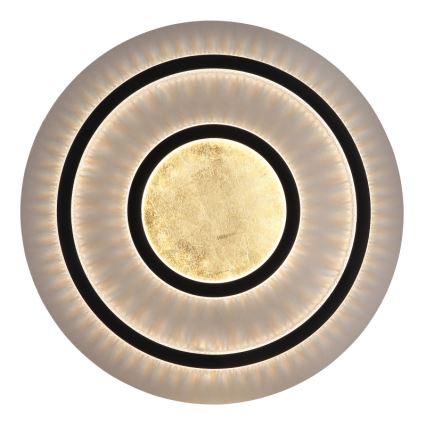 Globo - Ρυθμιζόμενο φωτιστικό οροφής LED/60W/230V 3000-6500K διάμ. 55 cm μαύρο + τηλεχειριστήριο