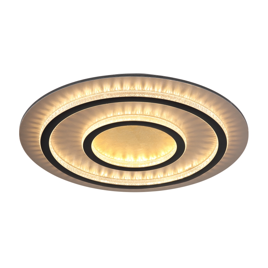 Globo - Ρυθμιζόμενο φωτιστικό οροφής LED/60W/230V 3000-6500K διάμ. 55 cm μαύρο + τηλεχειριστήριο