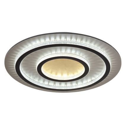 Globo - Ρυθμιζόμενο φωτιστικό οροφής LED/60W/230V 3000-6500K διάμ. 55 cm μαύρο + τηλεχειριστήριο