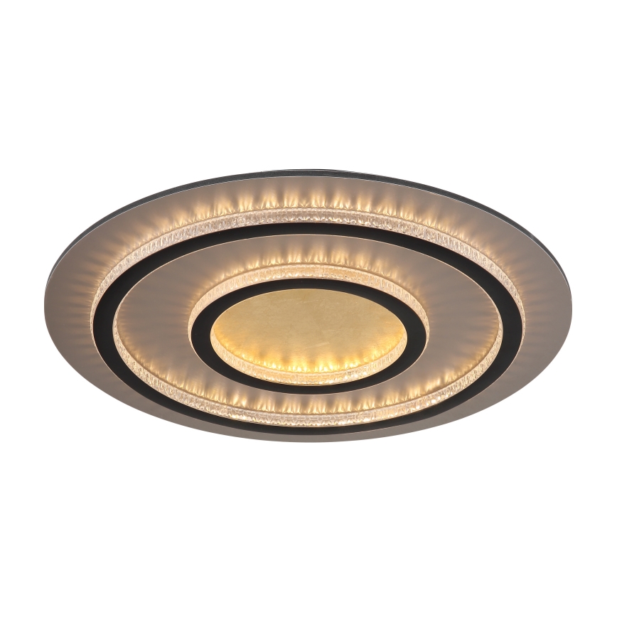 Globo - Ρυθμιζόμενο φωτιστικό οροφής LED/60W/230V 3000-6500K διάμ. 55 cm μαύρο + τηλεχειριστήριο
