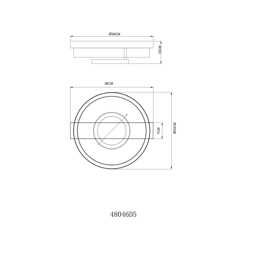 Globo - Φωτιστικό οροφής LED/18W/230V 3000K 33x36 cm