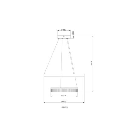 Globo - Κρεμαστό φωτιστικό σε καλώδιο LED/30W/230V 3000K