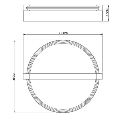 Globo - Φωτιστικό οροφής LED/15W/230V 3000K μπεζ