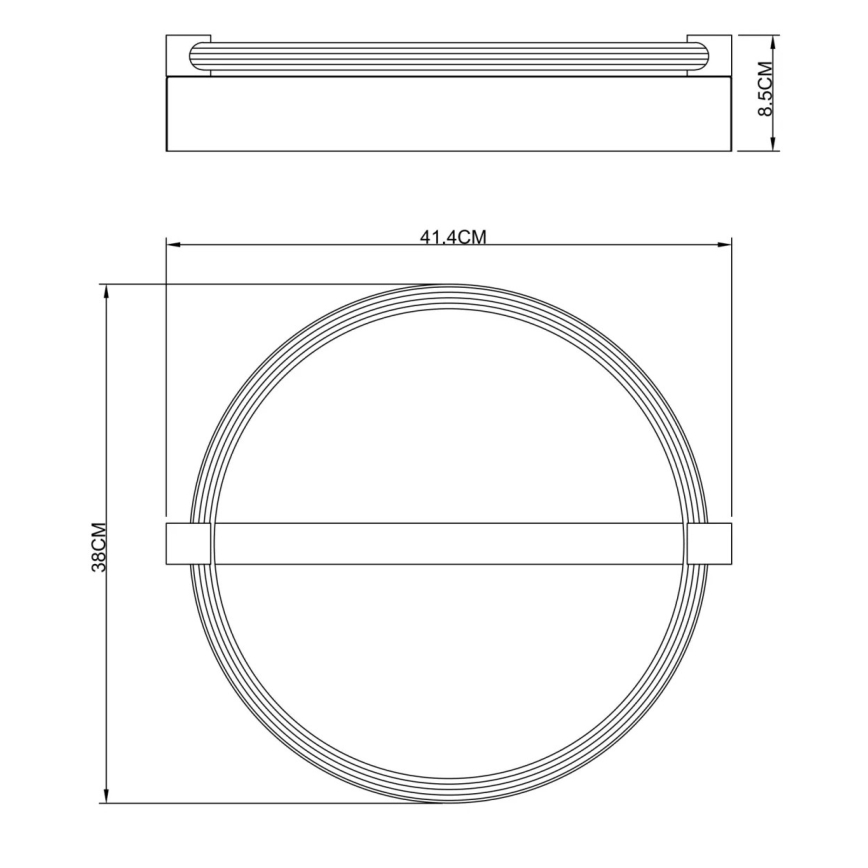Globo - Φωτιστικό οροφής LED/15W/230V 3000K μπεζ