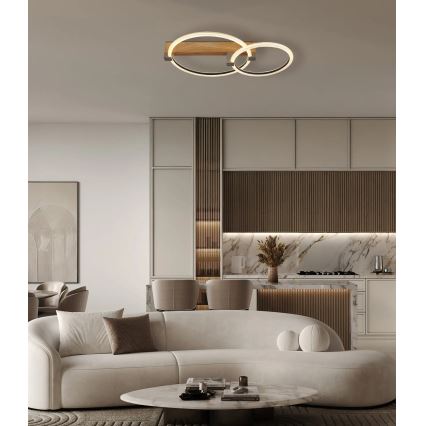 Globo - LED φωτιστικό οροφής LED/24W/230V 3000K 58x38 cm μπεζ