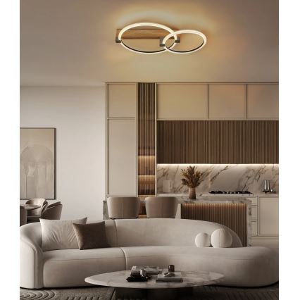 Globo - LED φωτιστικό οροφής LED/24W/230V 3000K 58x38 cm μπεζ