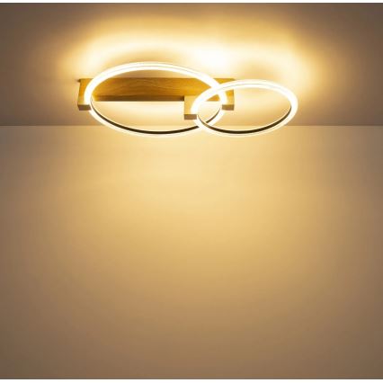 Globo - LED φωτιστικό οροφής LED/24W/230V 3000K 58x38 cm μπεζ