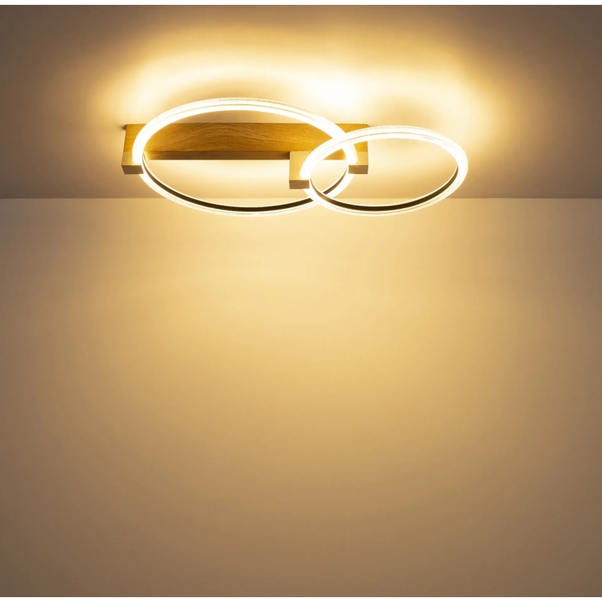 Globo - LED φωτιστικό οροφής LED/24W/230V 3000K 58x38 cm μπεζ