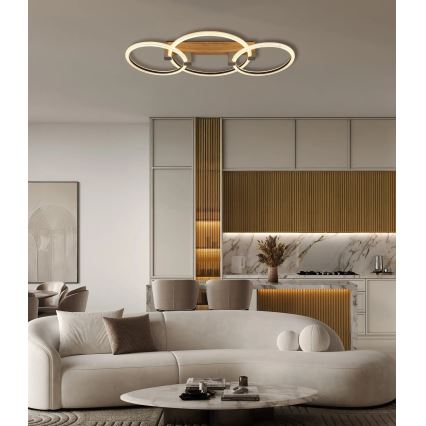 Globo - Φωτιστικό οροφής LED LED/40W/230V 3000K 76,1x38 cm καφέ