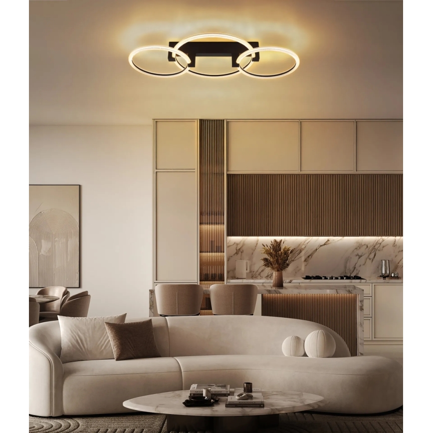Globo - φωτιστικό οροφής LED/40W/230V 3000K 76,1x38 cm μαύρο