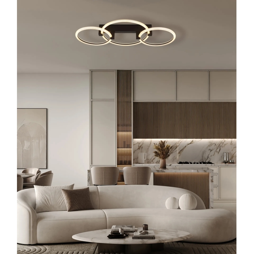 Globo - φωτιστικό οροφής LED/40W/230V 3000K 76,1x38 cm μαύρο