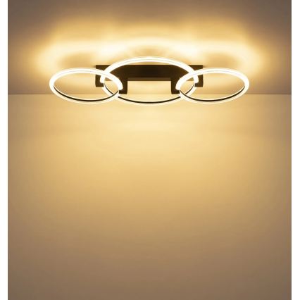 Globo - φωτιστικό οροφής LED/40W/230V 3000K 76,1x38 cm μαύρο