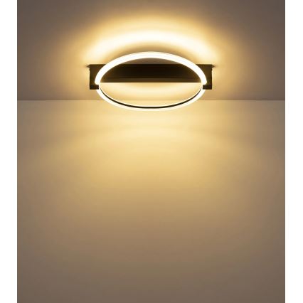 Globo - Φωτιστικό οροφής LED/15W/230V 3000K 41,4x38 cm μαύρο
