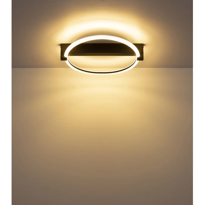 Globo - Φωτιστικό οροφής LED/15W/230V 3000K 41,4x38 cm μαύρο