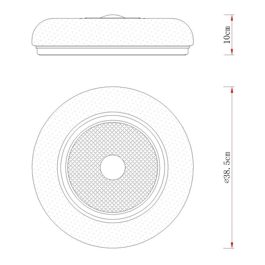 Globo - Φωτιστικό οροφής LED/24W/230V 2700/4000/6000K διάμ. 38,5 cm λευκό