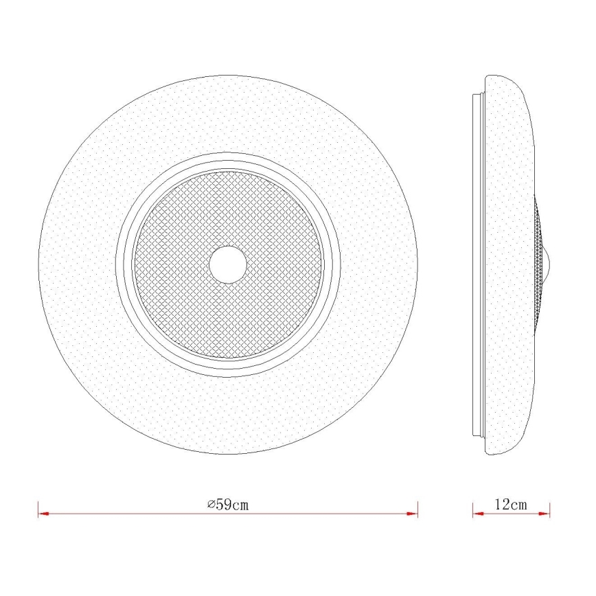 Globo - Φωτιστικό οροφής LED/48W/230V 2700/4000/6000K διάμ. 59 εκ. λευκό