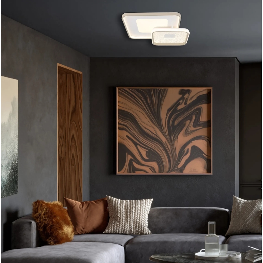 Globo - Ρυθμιζόμενο φωτιστικό οροφής LED/48W/230V 2700-6000K 50x50 cm + τηλεχειριστήριο