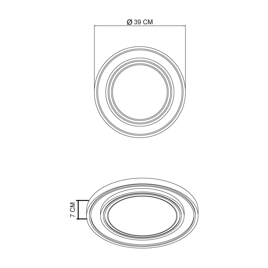 Globo - Φωτιστικό οροφής LED LED/24W/230V 3000K διάμετρος 39 cm