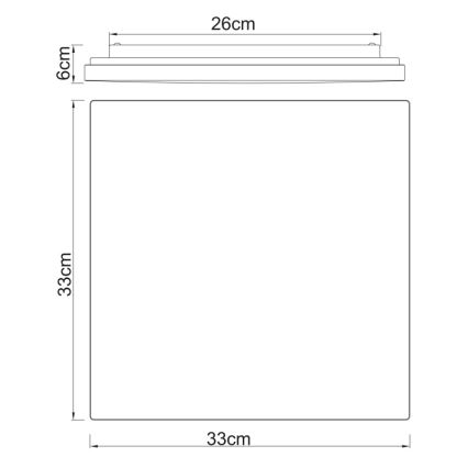 Globo - LED Φωτιστικό οροφής LED/12W/230V