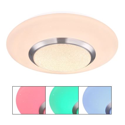 Globo - Ρυθμιζόμενο φωτιστικό οροφής LED RGBW LED/18W/230V 3000K διάμ. 34 cm
