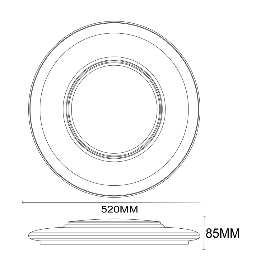 Globo - Φως οροφής dimmer LED LED/48W/230V + τηλεχειριστήριο