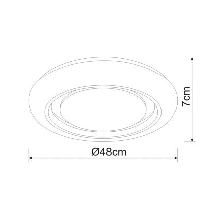 Globo - LED Dimmable φωτιστικό οροφής LED/28W/230V 3000-6000K Tuya WiFi + τηλεχειριστήριο