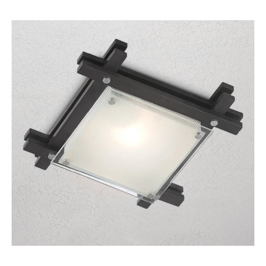 Globo - Φωτιστικό οροφής 1xE27/60W/230V πεύκο