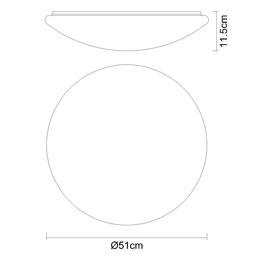 Globo - LED RGB Ρυθμιζόμενο φωτιστικό οροφής LED/48W/230V + LED/10W 2700-6500K Ø 50 cm + τηλεχειριστήριο