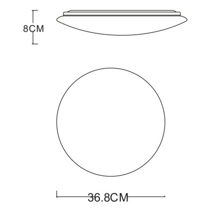 GLOBO - Φωτιστικό οροφής LED LED/24W/230V