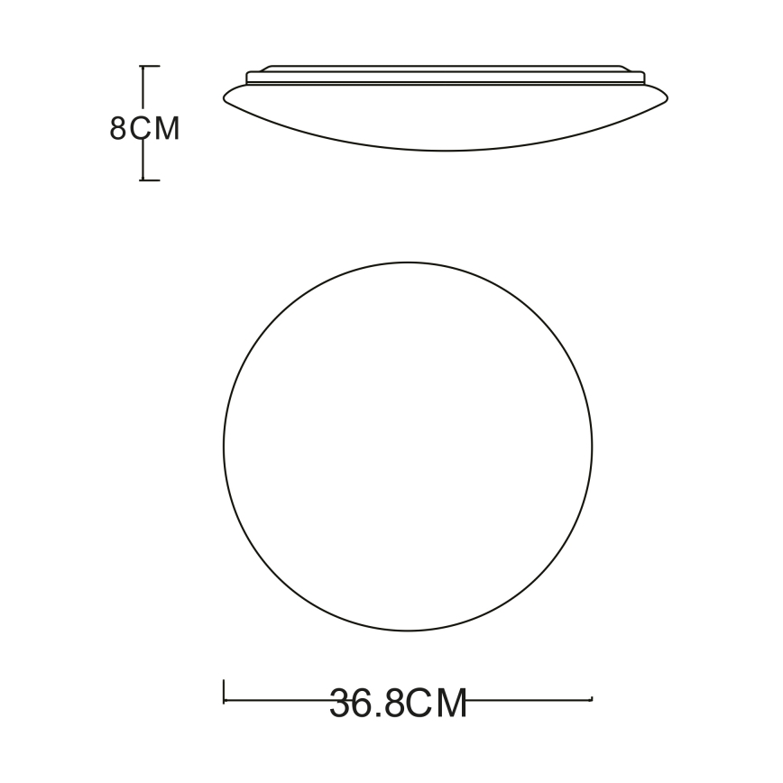 GLOBO - Φωτιστικό οροφής LED LED/24W/230V