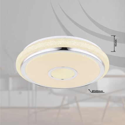 Globo - LED ρυθμιζόμενο φωτιστικό οροφής LED/40W/230V 2700-6500K + τηλεχειριστήριο