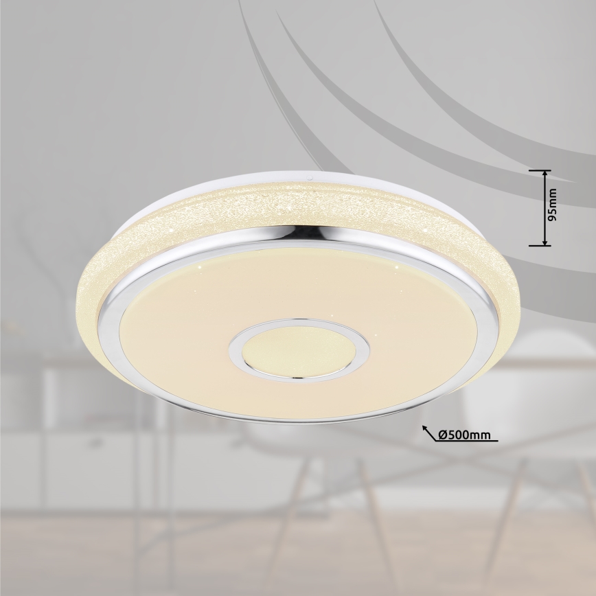 Globo - LED ρυθμιζόμενο φωτιστικό οροφής LED/40W/230V 2700-6500K + τηλεχειριστήριο