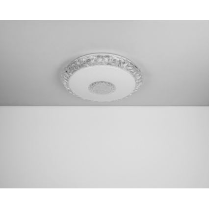 Globo - LED Ρυθμιζόμενο Φωτιστικό Οροφής LED/40W/230V 2700-6500K διάμ. 50 εκ. Wi-Fi Tuya + τηλεχειριστήριο