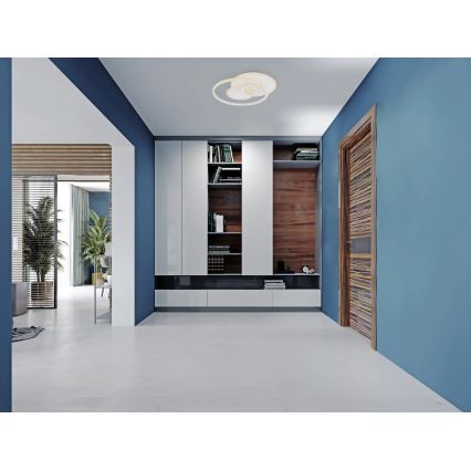 Globo - Ρυθμιζόμενο φωτιστικό οροφής LED/50W/230V 2700-6000K Wi-Fi Tuya 46x54,5 cm + τηλεχειριστήριο