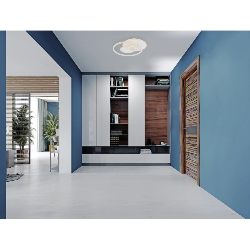 Globo - Ρυθμιζόμενο φωτιστικό οροφής LED/50W/230V 2700-6000K Wi-Fi Tuya 46x54,5 cm + τηλεχειριστήριο