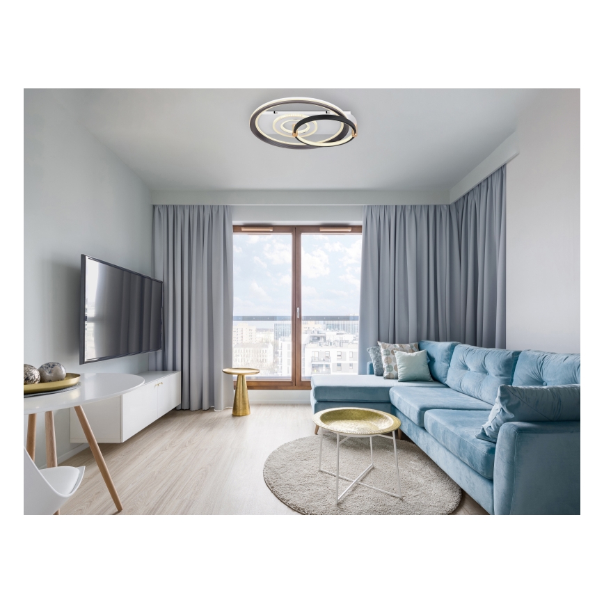 Globo 48459-46 - Ρυθμιζόμενο φωτιστικό οροφής LED ANI LED/46W/230V 2700-6000K 48x52 cm + τηλεχειριστήριο