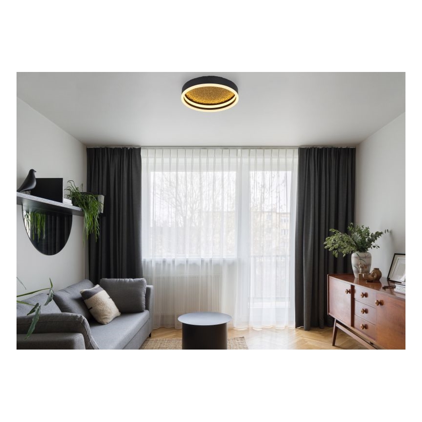 Globo - LED Φωτιστικό οροφής LED/24W/230V δ. 30 cm μαύρο