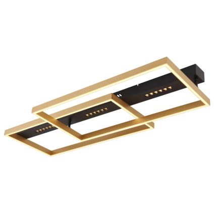 Globo 48461-54 - LED Φωτιστικό οροφής LUFFY LED/54W/230V 39,8x90 cm μαύρο/χρυσό