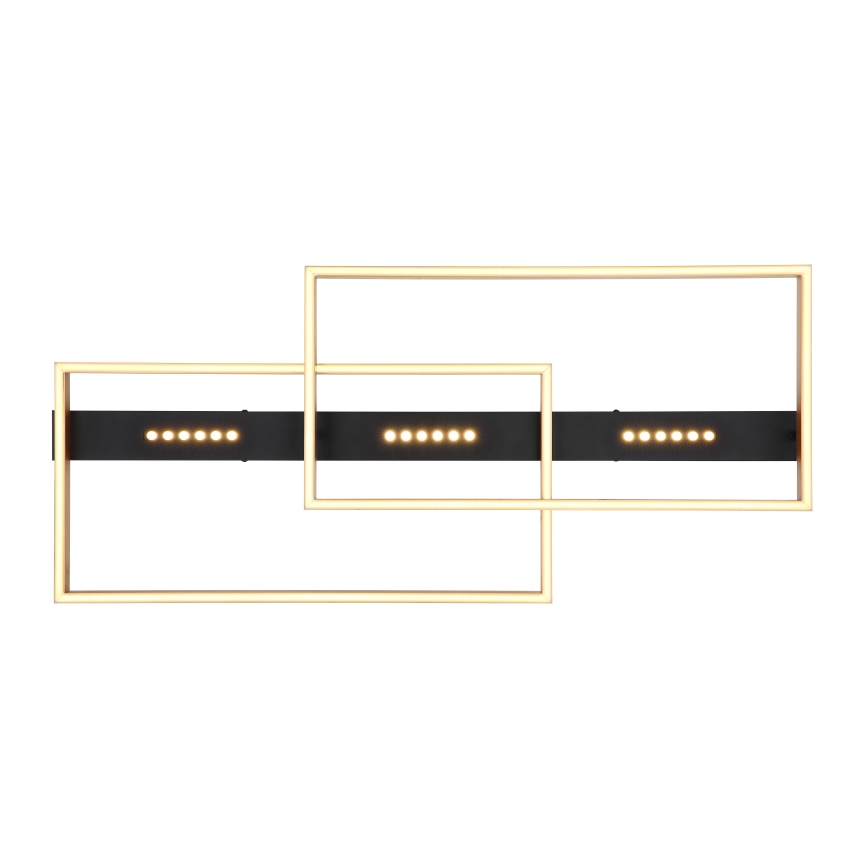 Globo 48461-54 - LED Φωτιστικό οροφής LUFFY LED/54W/230V 39,8x90 cm μαύρο/χρυσό